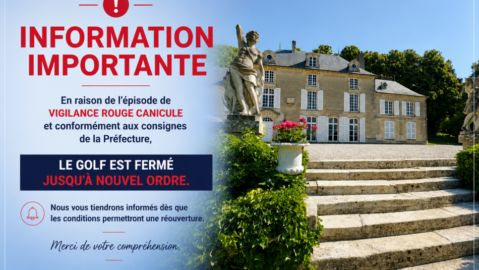 Canicule : fermeture du golf